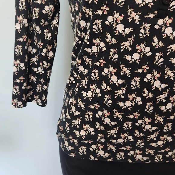 Lauren Ralph Lauren Floral 3/4 Sleeve Top - Picture 6 of 14